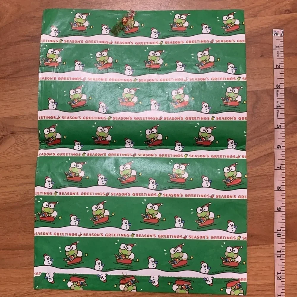 Vintage Sanrio Keroppi paper bag